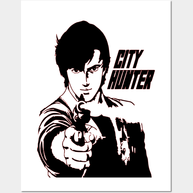 City Hunter Ryo Saeba Wall Art by OtakuPapercraft